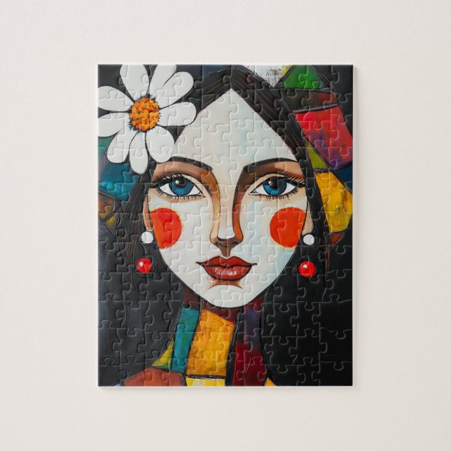 Abstract Lady Jigsaw Puzzle (Vertical)