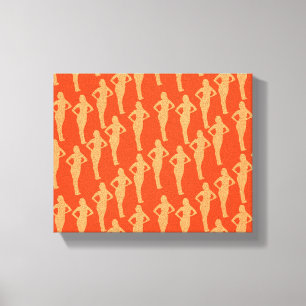 Abstract Lady Silhouette Canvas Print