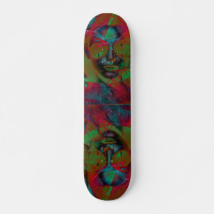 Abstract Lady Skateboard