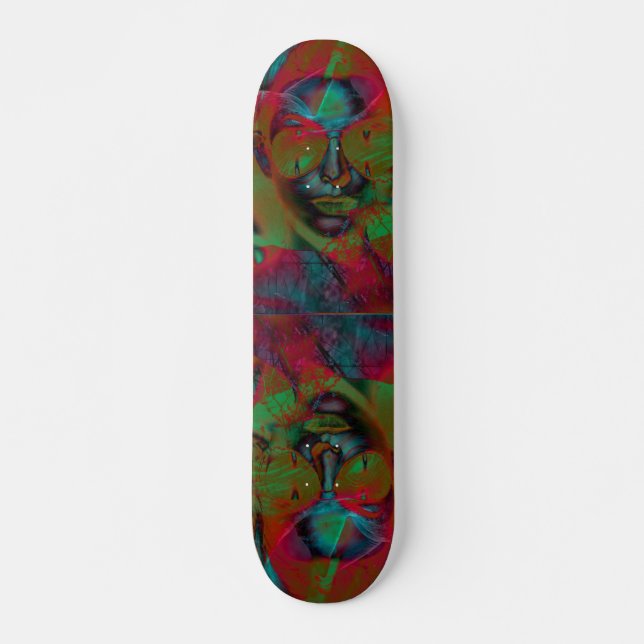Abstract Lady Skateboard (Front)