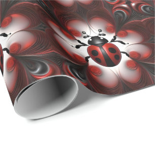 Abstract Ladybird Art Design, Wrapping Paper