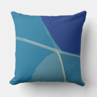 Abstract Lake Water Pattern Teal Blue