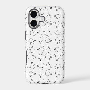 Abstract lamp drawing pattern