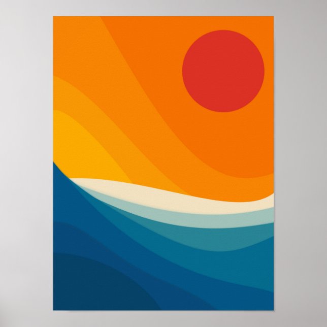 Abstract landscape art poster (Front)