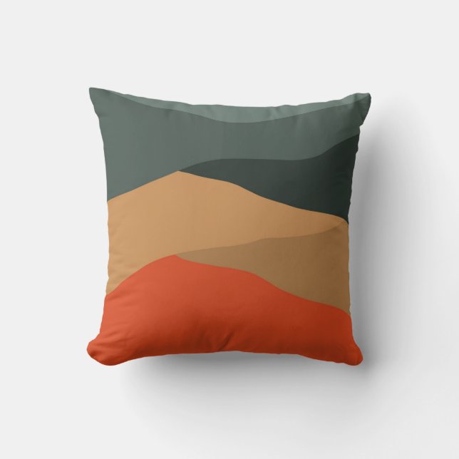 Abstract landscape background cushion (Front)