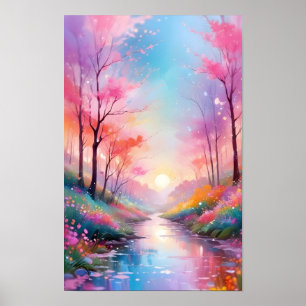 Abstract Landscape Background Wallpaper Graphic Poster
