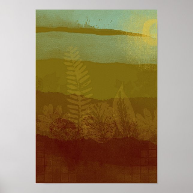 Abstract Landscape Canvas Print (Front)