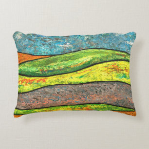 Abstract Landscape Decorative Cushion