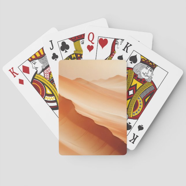 Abstract Landscape Desert Nature Background Art Playing Cards (Back)