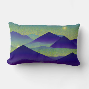 Abstract Landscape Fallen Star 23 Lumbar Cushion
