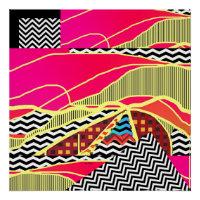 Abstract Landscape Glossy Poster