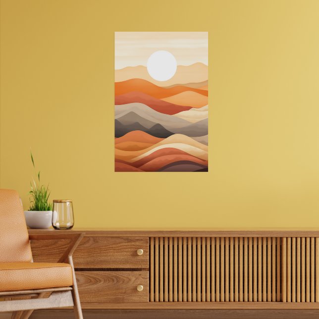 Abstract Landscape Illustration Poster (Living Room 2)