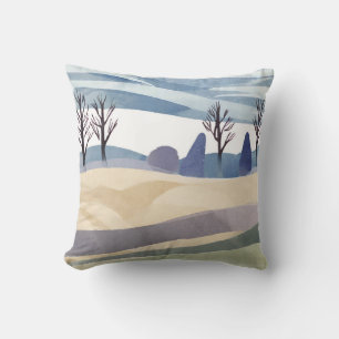 Abstract Landscape Minimalist Style Cushion