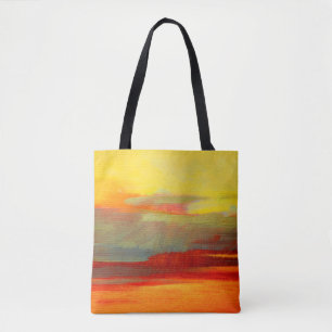 abstract landscape oil painting on canvaspaint,oil tote bag