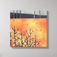 Abstract Landscape Orange Art