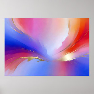 Abstract Landscape Panoramic Nature Background Art Poster