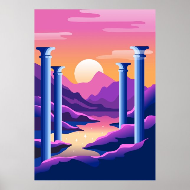 Abstract landscape poster (Front)