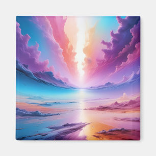 Abstract Landscape Sky Space Background Wallpaper  Magnet