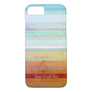 Abstract Landscape Stripes & Your Words Case-Mate iPhone Case