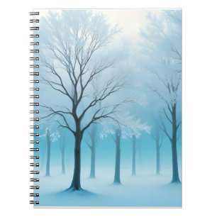 Abstract Landscape Tree Winter Nature Background Notebook