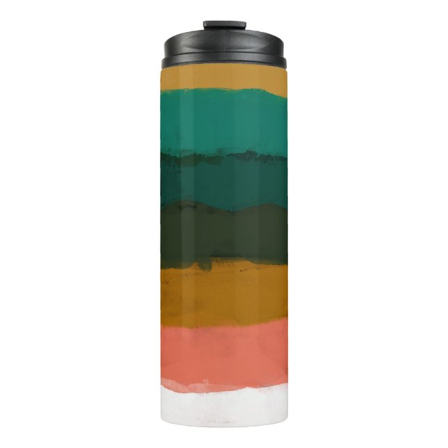 Abstract landscape. Versatile artistic backdrop. A Thermal Tumbler (Front)