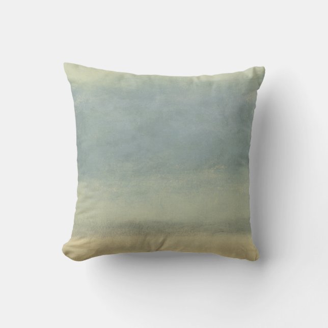 Abstract Landscape with Overcast Sky Cushion (Front)