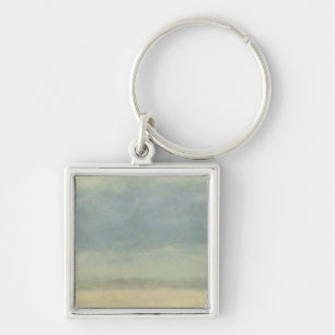 Abstract Landscape with Overcast Sky Key Ring