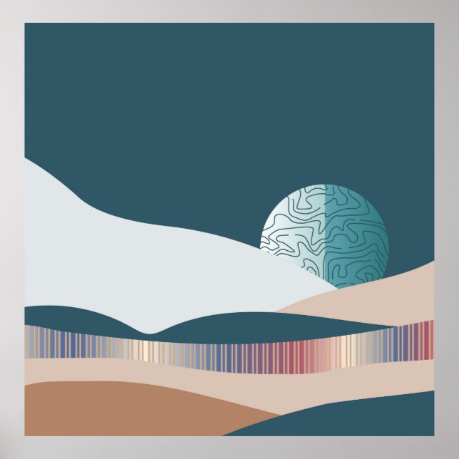 Abstract landscapes poster (Front)