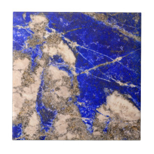 Abstract Lapis Lazuli Blue Granite Tile