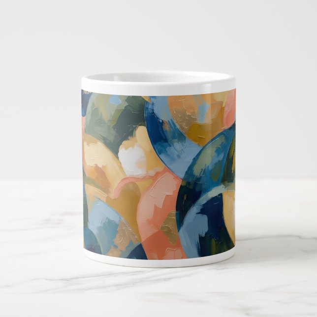 Abstract Large Coffee Mug (Front)