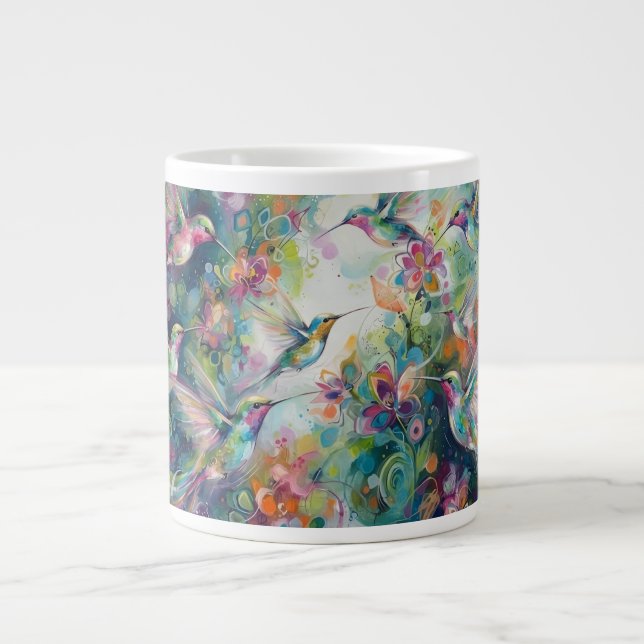 Abstract Large Coffee Mug (Front)