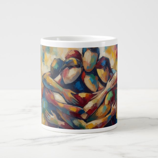 Abstract Large Coffee Mug (Front)