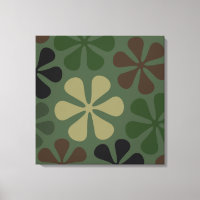 Abstract Large Flowers Camouflage