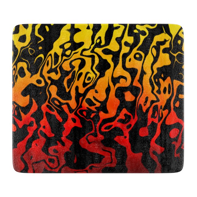Abstract Lava Cutting Board (Front)