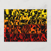 Abstract Lava Swirl Squared