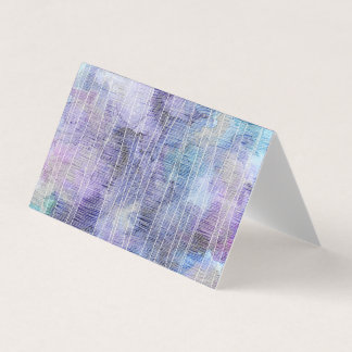 Abstract Lavender Alcohol Ink with Fine Lines Business Card