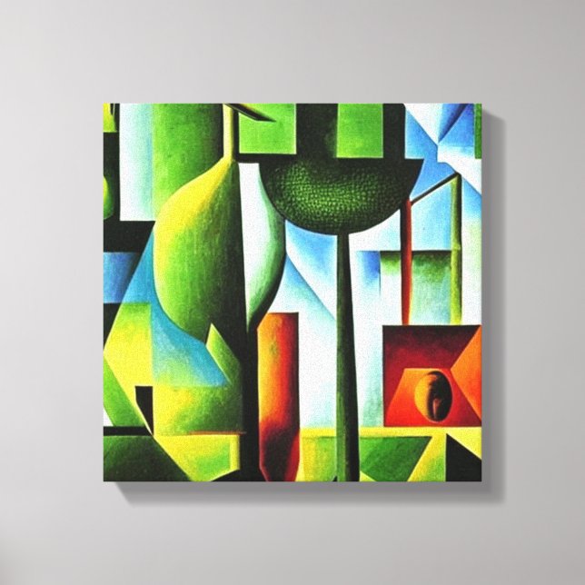 Abstract Leaves Canvas Print (Front)