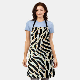 Abstract Leaves Pattern Apron