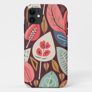 Abstract Leaves Pattern Case-Mate iPhone Case