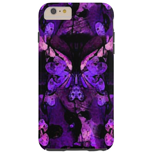Abstract Leaves Phone Case - Purple (Back)
