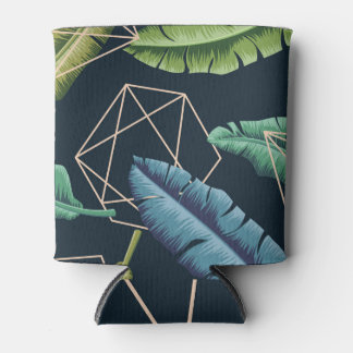 Abstract Leaves: Polygonal Line Seamless. Can Cooler