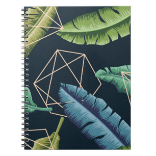 Abstract Leaves: Polygonal Line Seamless. Notebook