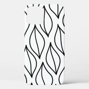 Abstract leaves. Vintage structure. Hand drawn sea iPhone 12 Case