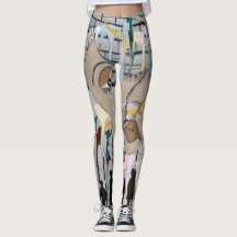 Abstract Leggings