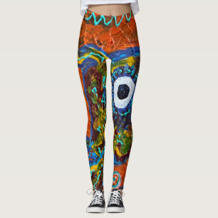 Abstract Leggings