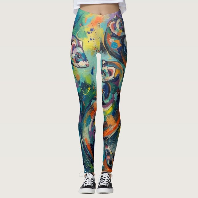 Abstract  leggings (Front)