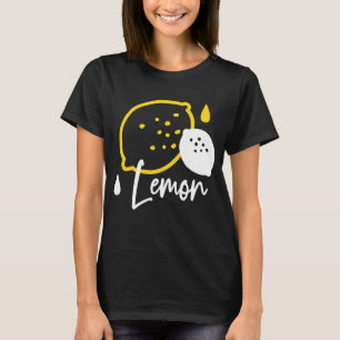 Abstract Lemon Illustration – Fresh Citrus Art T-Shirt