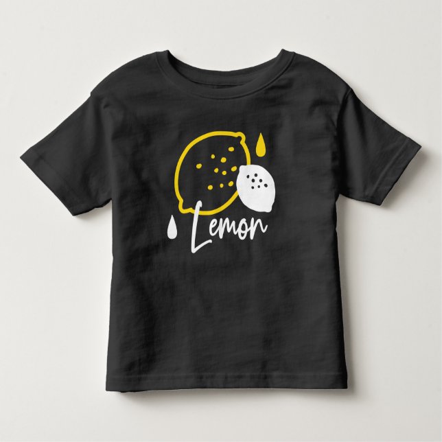Abstract Lemon Illustration – Fresh Citrus Art Toddler T-Shirt (Front)