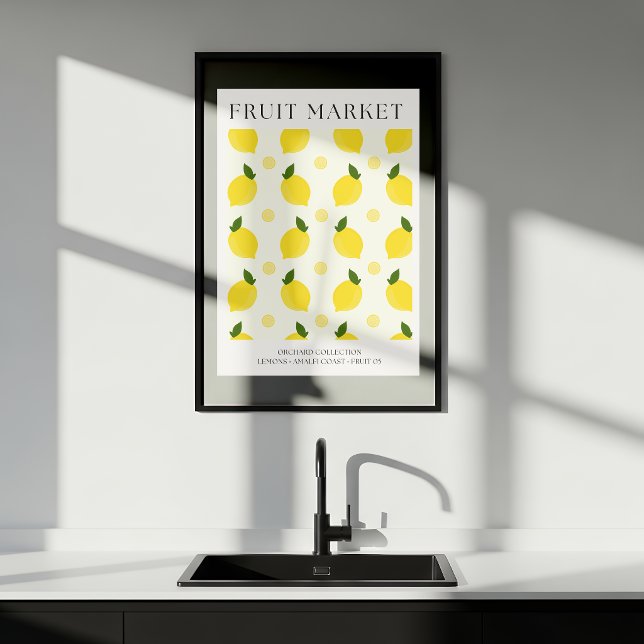 Abstract Lemon Market Kitchen Print (Creator Uploaded)