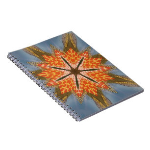 Abstract Leopard Pattern: A Kaleidoscope Effect Spiral Notebook